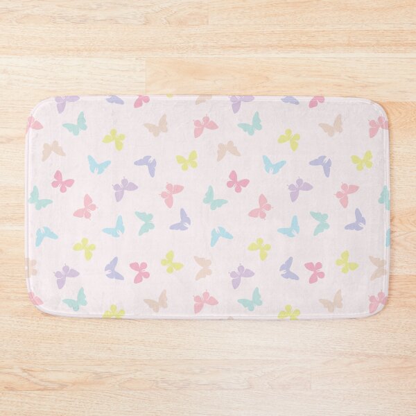 Item preview, Pastel Pink & Rainbow Butterflies  designed and sold by newburyboutique.
