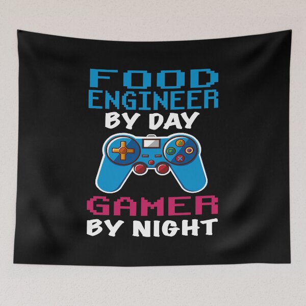 Item preview, Food engineer Gift shirt, Food engineer Dad Husband Boyfriend Gift, Funny Food engineer by day Gamer By night christmas Birthday Gift Idea designed and sold by xlnv.