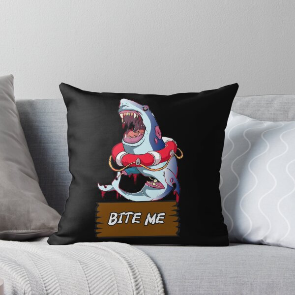 Item preview, Bite Me Zombie Shark designed and sold by BlackSheepEllis.