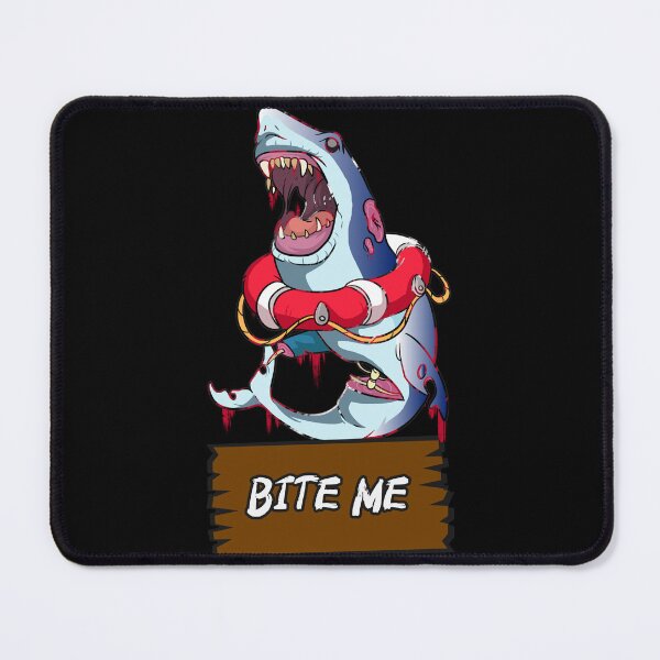 Item preview, Bite Me Zombie Shark designed and sold by BlackSheepEllis.