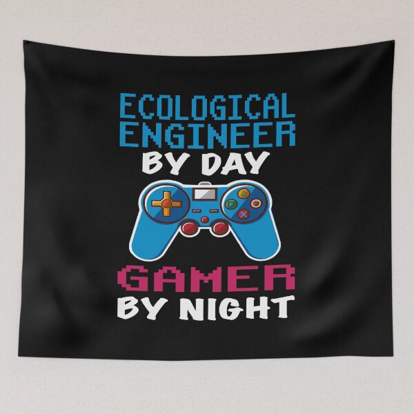 Item preview, Ecological engineer Gift shirt, Ecological engineer Dad Husband Boyfriend Gift, Funny Ecological engineer by day Gamer By night christmas Birthday Gift Idea designed and sold by xlnv.