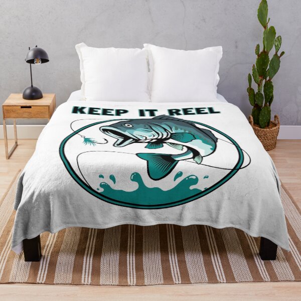 Item preview, Keep It Reel Funny Fishing Quote Angler Fisherman Humor designed and sold by Bad Kitty Designz.