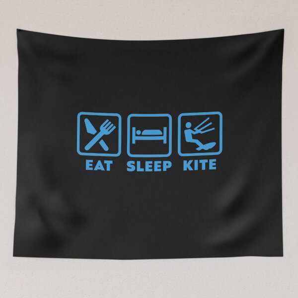 Item preview, Eat Sleep Kite  - kitesurfing - world okayest surfer designed and sold by maxigold.