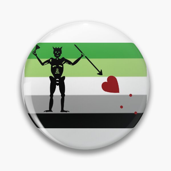 Item preview, Pirate pride flag aromantic Blackbeard designed and sold by Theoldgirl900.