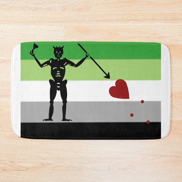 Item preview, Pirate pride flag aromantic Blackbeard designed and sold by Theoldgirl900.