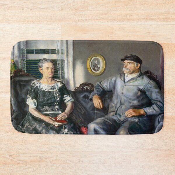Item preview, Mr. and Mrs. Phillip Wase - vintage portrait painting  designed and sold by PuzzleWuzzle.