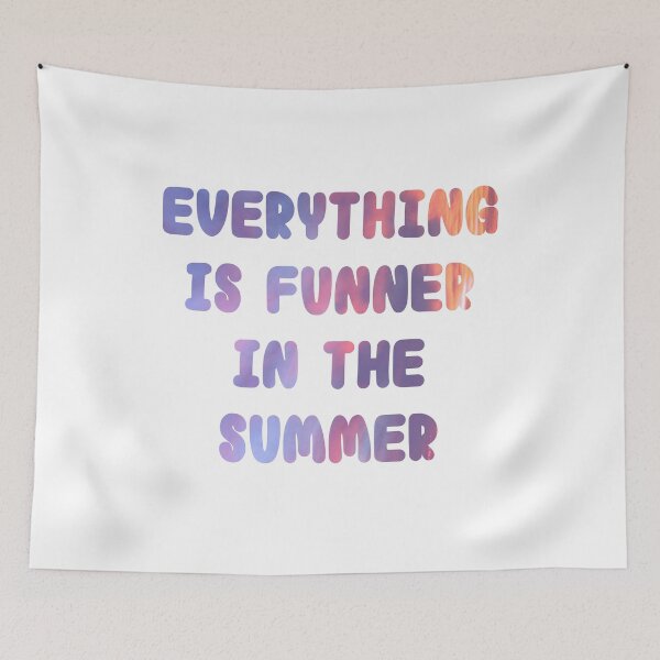 Item preview, Funner in the summer sunset gradient for summer vibes designed and sold by Zevy-Darling.