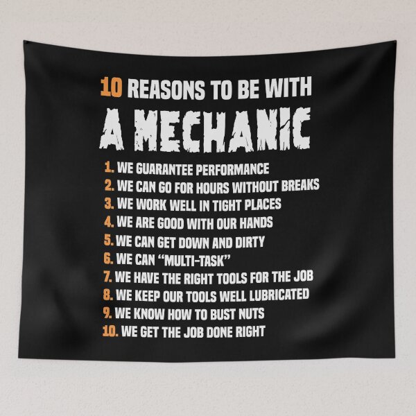 Item preview, 10 Reasons To Be With A Mechanic T-shirt For Men Funny designed and sold by LouisaErique.