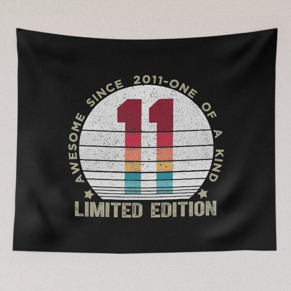 Item preview, 11 Year Old Vintage 2011 Retro Limited Edition 11th Birthday designed and sold by LouisaErique.