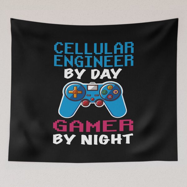 Item preview, Cellular engineer Gift shirt, Cellular engineer Dad Husband Boyfriend Gift, Funny Cellular engineer by day Gamer By night christmas Birthday Gift Idea designed and sold by xlnv.