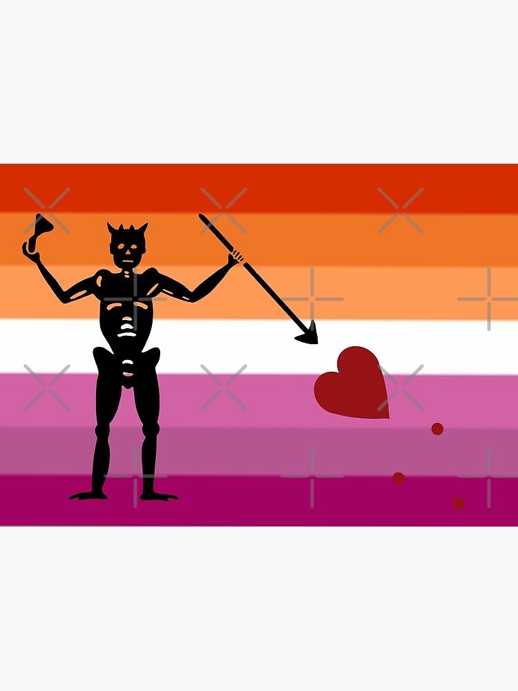 Pirate Pride Flag Lesbian Blackbeard Poster For Sale By Theoldgirl900 Redbubble