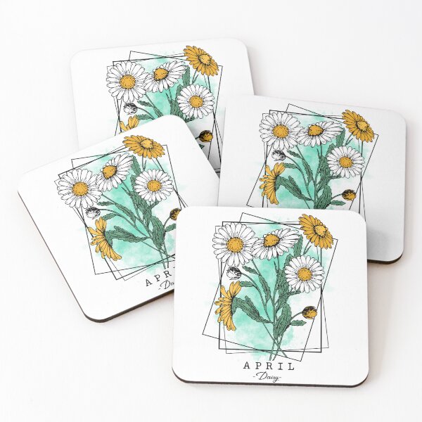 Item preview, Birth Month Flower | April | Daisy | Floral Design  designed and sold by Ravenvine.