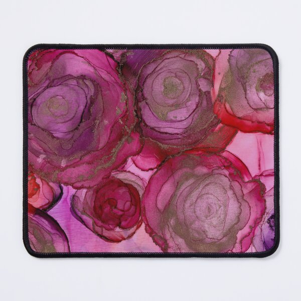 Item preview, Ravishing Roses Abstract Alcohol Ink Painting designed and sold by nancyjcreates.