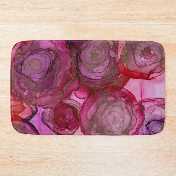 Item preview, Ravishing Roses Abstract Alcohol Ink Painting designed and sold by nancyjcreates.