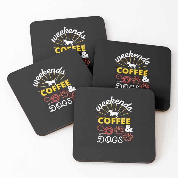Item preview, weekends coffee and dogs designed and sold by H-ALPHA.