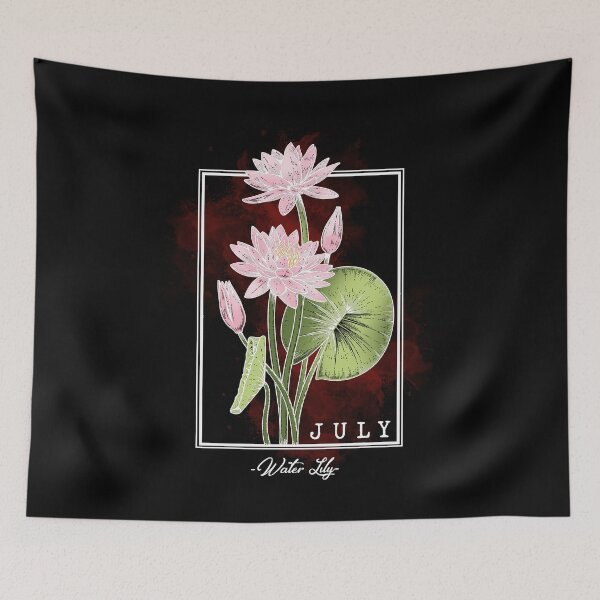 Item preview, Birth Month Flower | July | Water Lily | Floral Design  designed and sold by Ravenvine.