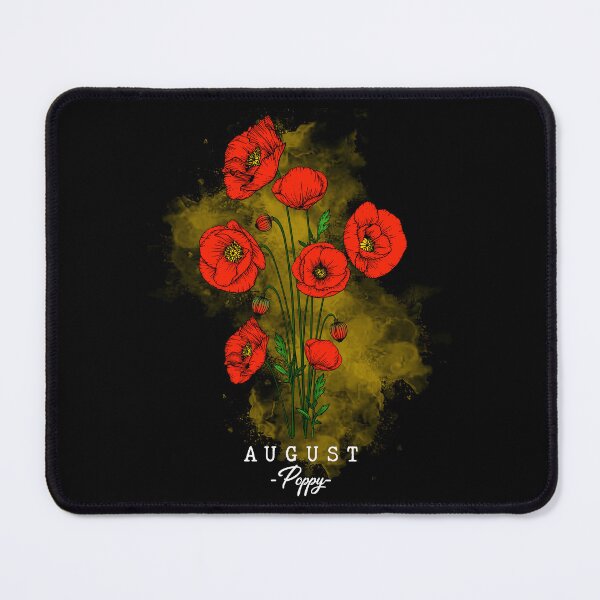 Item preview, Birth Month Flower | August | Poppy | Floral Design  designed and sold by Ravenvine.