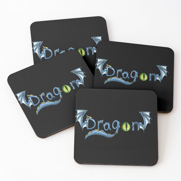Item preview, Dragon word, blue dragon design, designed and sold by Bailey Swinney.