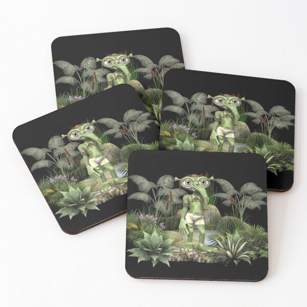 Item preview, Cute Alien Sunbathing, fantasy fun designed and sold by LoneAngel.