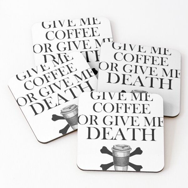 Item preview, Give Me Coffee or Give Me Death designed and sold by RubyDanger.
