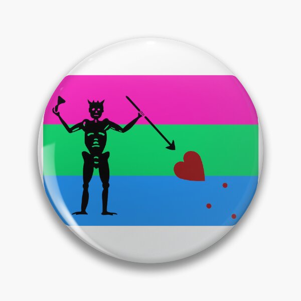 Item preview, Pirate pride flag polysexual Blackbeard designed and sold by Theoldgirl900.