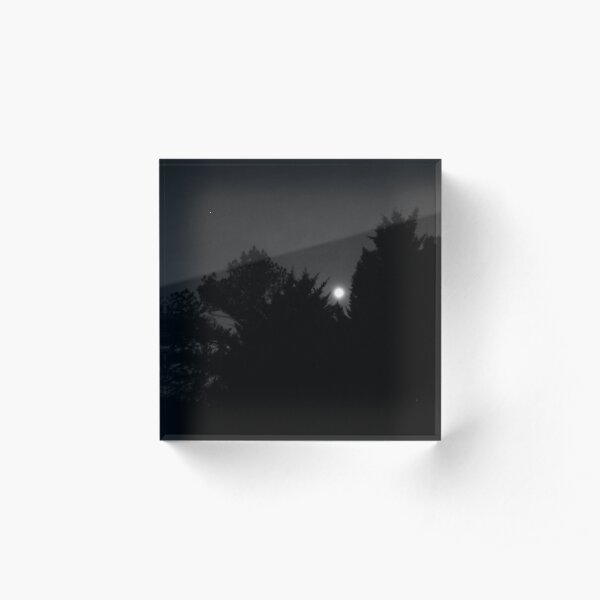 Sometimes, in this black abyss Acrylic Block