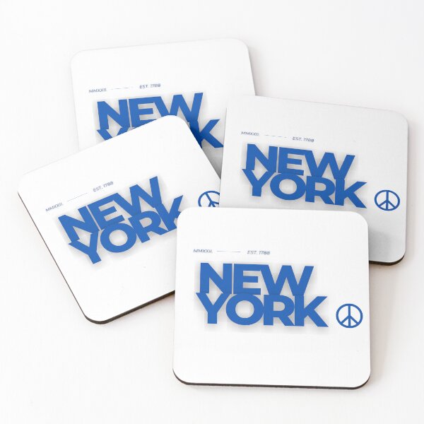Item preview, New York Text Peace Sign  designed and sold by explorecity.
