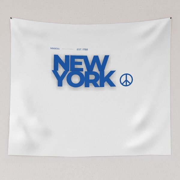 Item preview, New York Text Peace Sign  designed and sold by explorecity.