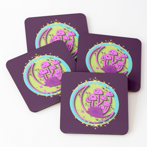 Item preview, Moon Shrooms Starry Night Glitter Lotus  designed and sold by Shayna Westfall.