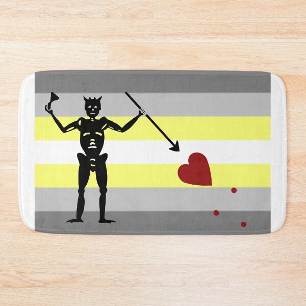 Item preview, Pirate pride flag demigender Blackbeard designed and sold by Theoldgirl900.