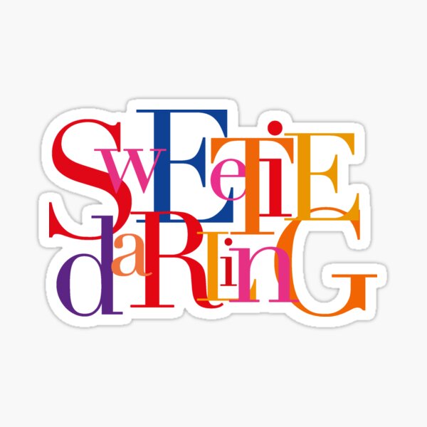 “Ab Fab: Sweetie darling - Couch Potato” Sticker by C0uchP0tat0 | Redbubble