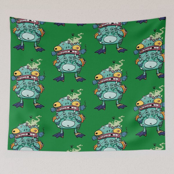 Item preview, Stinky Little Fish Monster designed and sold by striffle.