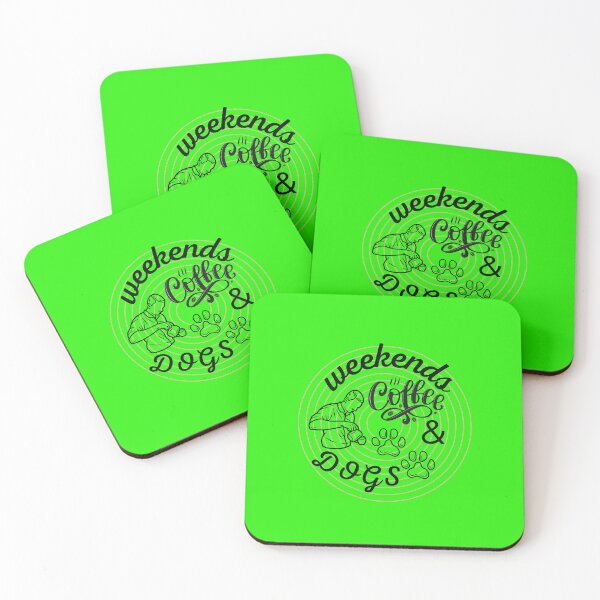 Item preview,  weekends coffee and dogs designed and sold by H-ALPHA.