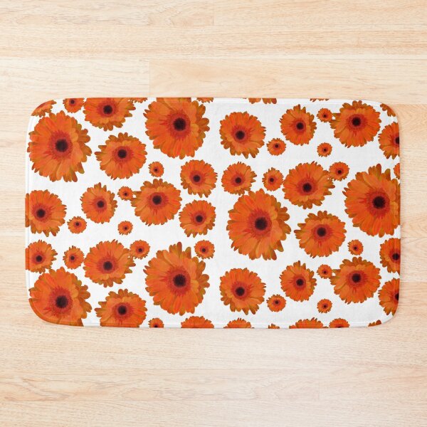 Item preview, Daisy Bunch Pattern, swimming in orange daises designed and sold by LoraLoo.