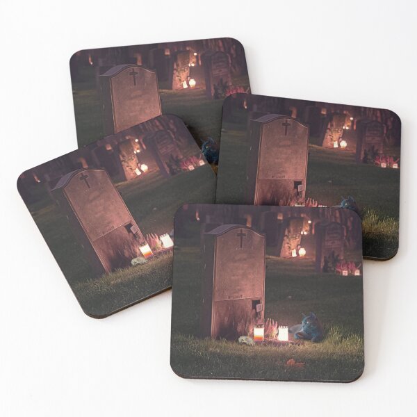 Item preview, Grave Cat | A Gothic Cemetery Landscape designed and sold by VampyreZen.