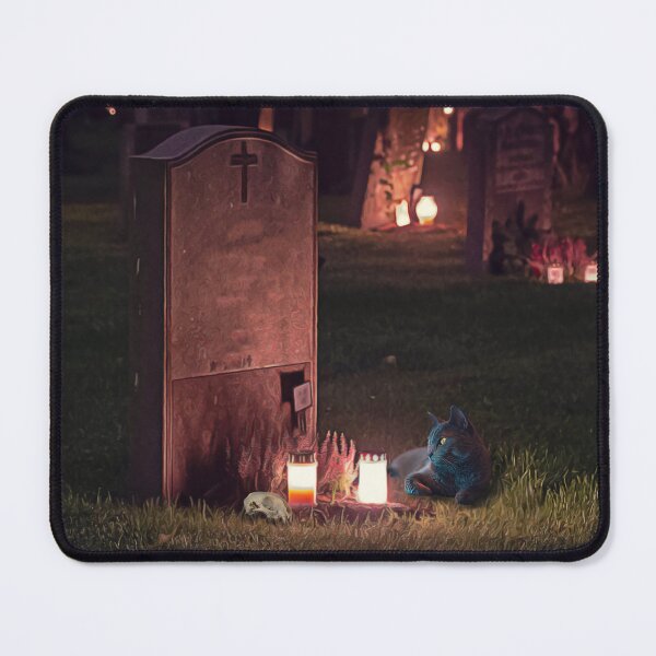 Item preview, Grave Cat | A Gothic Cemetery Landscape designed and sold by VampyreZen.