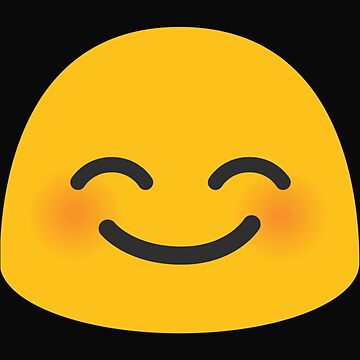 Smiling face with smiling eyes (shy smile) emoji 