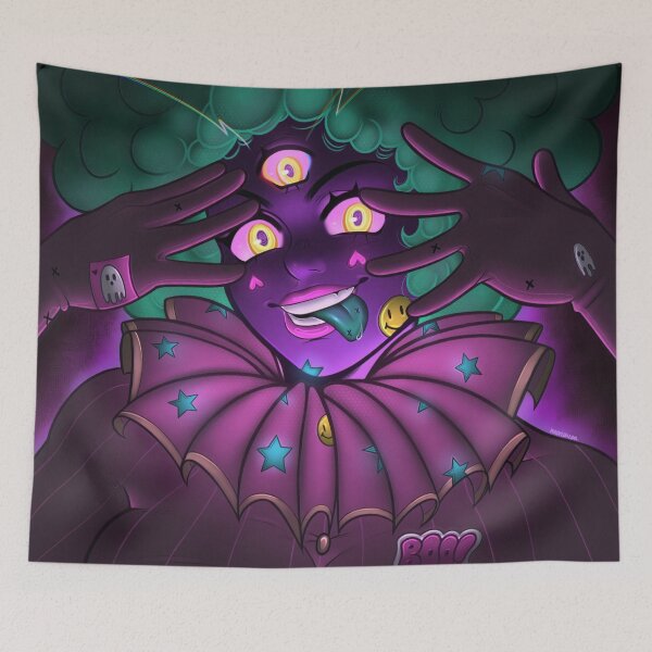 Item preview, Cute Three-Eyed Monster Girl (Carla) designed and sold by NeonSalsa.