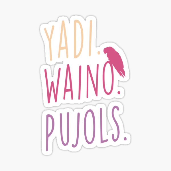 Yadi Waino Pujols Stickers for Sale