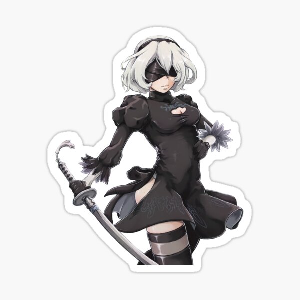 NieR Automata - 2B Pegatina