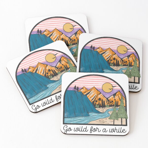 Item preview, Go Wild For a While, Mountain Camping, Outdoors Lover, Glamping, Forest Explorer designed and sold by andieartco.