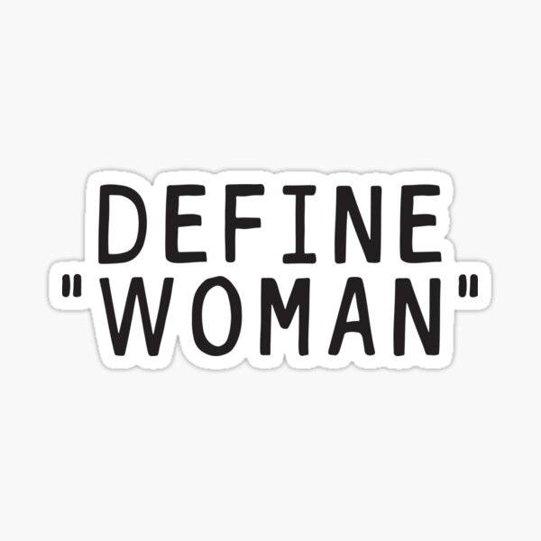 define woman print Sticker