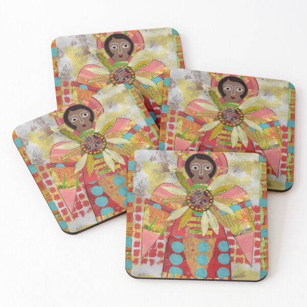 Item preview, Paper Angel for Ukraine in russet and turquoise designed and sold by nighthawkstudio.