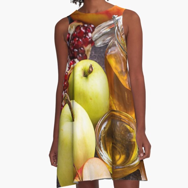 WATERCOLOR Lemon T-shirt Dress Women Dress Fruit Fashion -  Israel