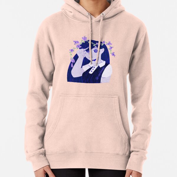 conception de couronne de fleurs omori mari Sweat à capuche épais