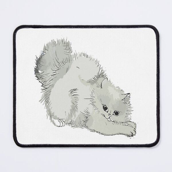 Item preview, Gray watercolor cat designed and sold by Cyber-Spider.