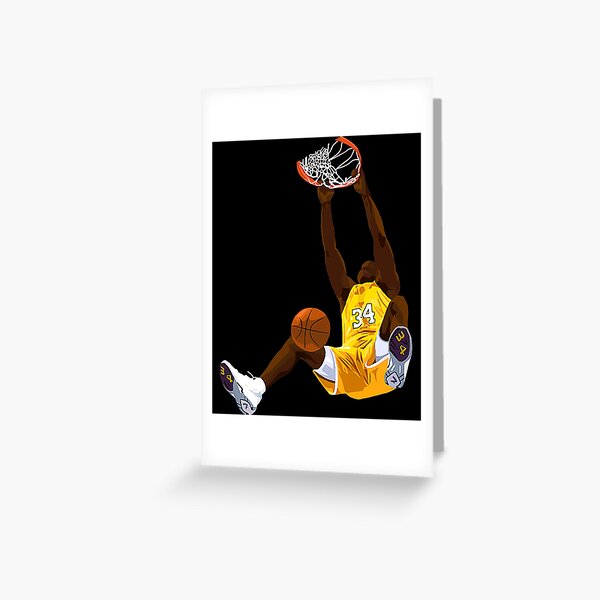 Shaquille O'neal Orlando Magic Greeting Card