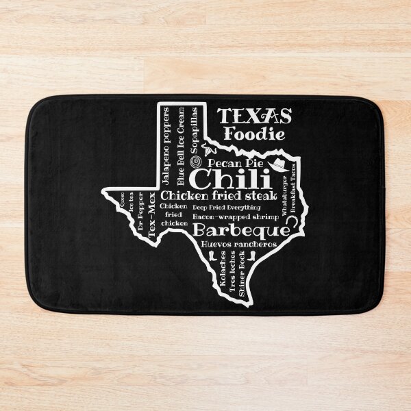 Item preview, Texas Foodie, Texas food staples white designed and sold by i-cottagedesign.