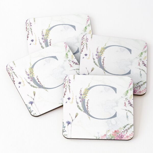 Item preview, Letter C Field Flowers Personalized designed and sold by WildAliceArt.