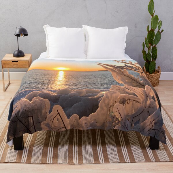 Item preview, Sunset by Lake Ontario In Winter designed and sold by MiaoMiaoYu.